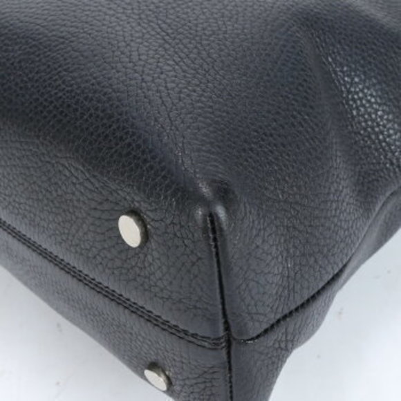 Burberry striped flap belt leather tote bag shoulder - Picture 9 of 11